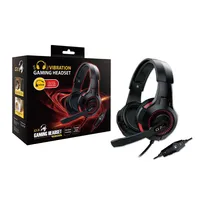 Fejhallgató jack Genius HS-G600V fekete mikrofonos headset illusztráció, fotó 2