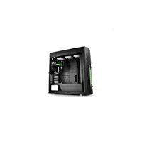 Számítógépház ATX mATX fekete-zöld ablakos beépített vízhűtés DeepCool GENOME B illusztráció, fotó 3