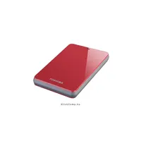 500GB Külső HDD 2.5  USB3.0 Toshiba Canvio Connect Vörös fényes illusztráció, fotó 2