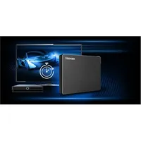 2TB Külső HDD 2.5  USB3.2 Gen 1 Toshiba Canvio Gaming Fekete illusztráció, fotó 5