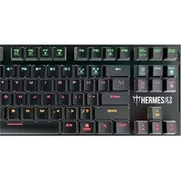 Gamer billentyűzet USB Gamdias HERMES E2 fekete HU illusztráció, fotó 2