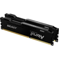 8GB memória DDR3 1600MHz 2x4GB Kingston FURY Beast Black illusztráció, fotó 1