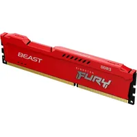 4GB memória DDR3 1600MHz Kingston FURY Beast Red KF316C10BR/4 illusztráció, fotó 2
