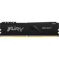 32GB memória DDR4 2666MHz Kit 1Gx8 Kingston FURY Beast Black illusztráció, fotó 2