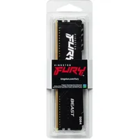 32GB memória DDR4 2666MHz Kingston FURY Beast Black KF426C16BB/32 illusztráció, fotó 5