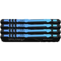 32GB memória DDR4 3200MHz (Kit of 4) Kingston FURY Beast RGB KF432C16BBAK4/32 illusztráció, fotó 4