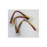 Molex 4 pin/M to 2*Molex 4 pin F + FDD F illusztráció, fotó 2