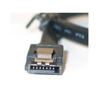 SATA3 adatkábel,sima,fek,60cm,kli illusztráció, fotó 1