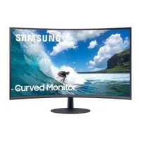 Monitor 23,6  FHD 1920x1080 ívelt kijelzős HDMI Display port Samsung C24T550FDR illusztráció, fotó 1