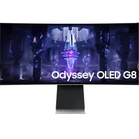 Monitor 34  3440x1440 OLED HDMI DP USB-C Samsung LS34BG850SUXEN illusztráció, fotó 2