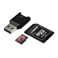 Memória-kártya 256GB SD micro adapterrel, olvasóvalSDXC Class 10 UHS-II U3 King illusztráció, fotó 2