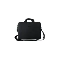 Notebook táska Logic 15,6  Basic fekete védőtok vállpánttal (2 év gar) - Már ne illusztráció, fotó 2