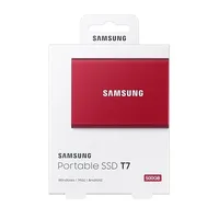 1TB külső SSD USB3.2 Samsung T7 piros illusztráció, fotó 4
