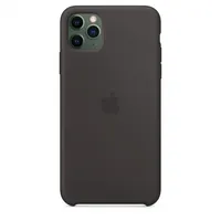 Apple iPhone 11 Pro Max fekete szilikon hátlap tok illusztráció, fotó 3