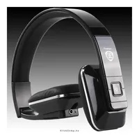 Bluetooth sztereó headset, NFC chip, 3.5mm kiegészítő jack, 250mAh akku, fekete illusztráció, fotó 2