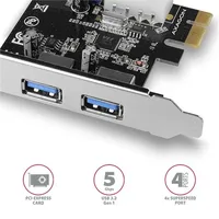 PCI Express USB 2db USB3.2 port PCI-E Kártya Axagon illusztráció, fotó 2