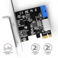 PCI Express USB 2db USB3.2 port PCI-E Kártya Axagon illusztráció, fotó 3