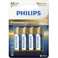 Elem Philips AA ceruza ultra alkáli LR03 1,5V 4db BL 1darab PH-UA-AA-B4 Technikai adatok