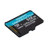 Memória-kártya 512GB SD micro (SDXC Class 10 UHS-I U3)  Kingston Canvas Go! Plu illusztráció, fotó 2