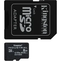Memória-kártya 8GB microSDHC Class10 Kingston Industrial + olvasó illusztráció, fotó 2