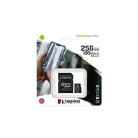 Memória-kártya 256GB SD micro adapterrel SDXC Class 10 A1 Kingston Canvas Selec illusztráció, fotó 2