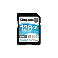 Memória-kártya 128GB SD (SDXC Class 10 UHS-I U3) Kingston Canvas Go Plus SDG3 128GB SDG3_128GB Technikai adatok