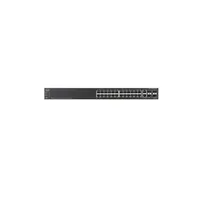 Cisco SG500-28 24port LAN 10/100/1000Mbps, 4 SFP menedzselhető rack switch illusztráció, fotó 2