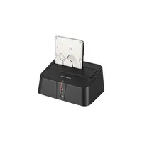 HDD Dokkoló QuickPort XT fekete; 2,5 -3,5  SataHDD; USB-eSata csatlakozó; One c illusztráció, fotó 2