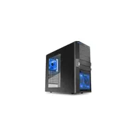 Számítógépház T5 Value fekete; fekete belső; ATX,mATX; alsó táp; 1xUSB3.0; 3xUS illusztráció, fotó 1