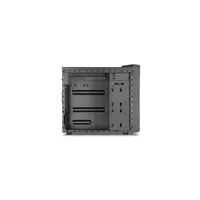 Számítógépház MicroATX 2xUSB3.0 2xUSB2.0 I/O SHARKOON MS120 fekete fekete belső illusztráció, fotó 2