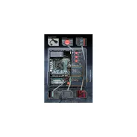 Számítógépház ATX mATX 2xUSB3.0 I/O SHARKOON VS3-V Red fekete vörös betét + 1x1 illusztráció, fotó 2