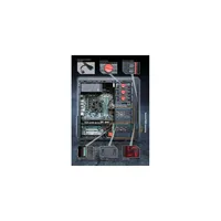 Számítógépház ATX mATX 2xUSB3.0 I/O SHARKOON VS3-V Green fekete zöld betét + 1x illusztráció, fotó 2