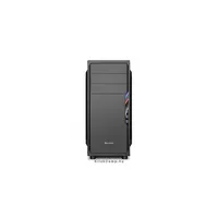 Számítógépház ATXmATX mITX 2xUSB3.0 I/O SHARKOON VS4-W fekete fekete belső abla illusztráció, fotó 2