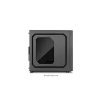 Számítógépház ATXmATX mITX 2xUSB3.0 I/O SHARKOON VS4-W fekete fekete belső abla illusztráció, fotó 5
