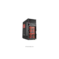 Számítógépház ATX mATX alsó táp 1x120mm Sharkoon VG5-W illusztráció, fotó 1