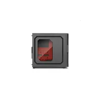 Számítógépház ATX mATX Sharkoon T3-W fekete vörös belső alsó táp illusztráció, fotó 3