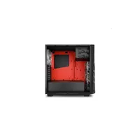 Számítógépház ATX mATX mITX fekete-vörös ablakos alsó táp Sharkoon DG7000 illusztráció, fotó 2
