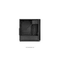 Számítógépház ATX mATX mITX Sharkoon M25-V fekete alsó táp illusztráció, fotó 3