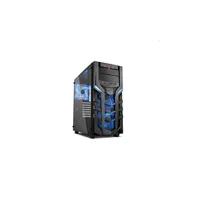 Számítógépház ATX mATX mITX alsó táp fekete-kék üveg ablakos Sharkoon DG7000-G illusztráció, fotó 1