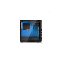 Számítógépház ATX mATX mITX alsó táp fekete-kék üveg ablakos Sharkoon DG7000-G illusztráció, fotó 3