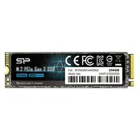 256GB SSD M.2 2280 NVMe P34A60 Silicon Power SP256GBP34A60M8 Technikai adatok
