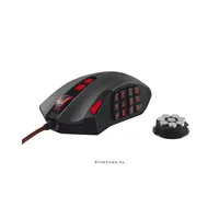 vezetékes gamer egér GXT 166 MMO fekete illusztráció, fotó 1