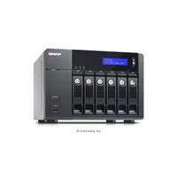 NAS, 6 HDD hely, CPU: Dual Core 2,6GHz, RAM: 2GB, SATA, 2xRJ-45, 3x USB2.0, 2xU illusztráció, fotó 2