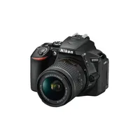 Nikon D5600 + AF-P DX 18-55 VR kit fekete digitális tükörreflexes fényképezőgép illusztráció, fotó 1