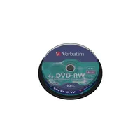 DVD-RW lemez, újraírható, 4,7GB, 4x, hengeren, VERBATIM VERBATIM-43552 Technikai adatok