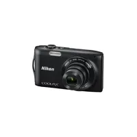 NIKON Coolpix S3300 Fekete 16MP digitális fényképezőgép 24 hónap Nikon szervizb illusztráció, fotó 1