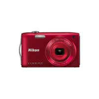 NIKON Coolpix S3300 Vörös 16MP digitális fényképezőgép 2 Nikon szervizben illusztráció, fotó 1
