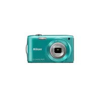 NIKON Coolpix S3300 Zöld 16MP digitális fényképezőgép illusztráció, fotó 2