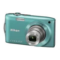 NIKON Coolpix S3300 Zöld 16MP digitális fényképezőgép illusztráció, fotó 3