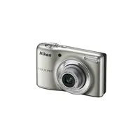 NIKON Coolpix L25 Ezüst Starter Kit 10MP digitális fényképezőgép illusztráció, fotó 1